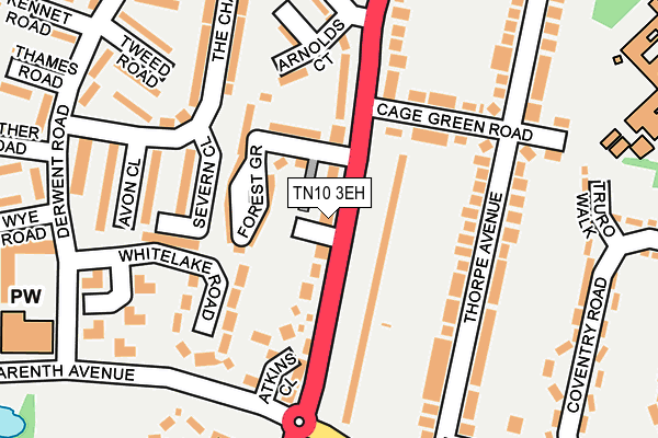 TN10 3EH map - OS OpenMap – Local (Ordnance Survey)