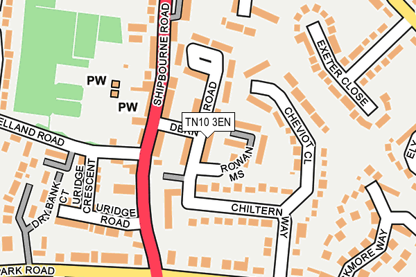 TN10 3EN map - OS OpenMap – Local (Ordnance Survey)