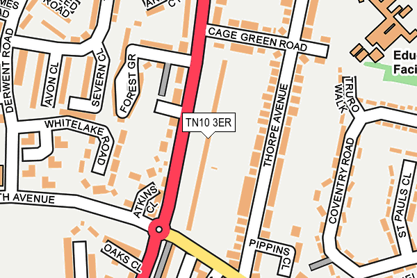 TN10 3ER map - OS OpenMap – Local (Ordnance Survey)