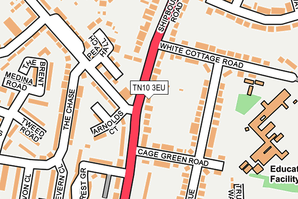 TN10 3EU map - OS OpenMap – Local (Ordnance Survey)