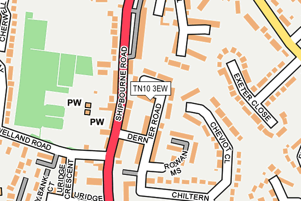 TN10 3EW map - OS OpenMap – Local (Ordnance Survey)