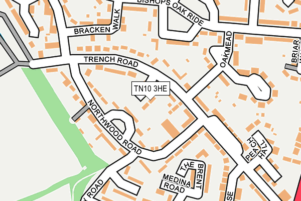 TN10 3HE map - OS OpenMap – Local (Ordnance Survey)