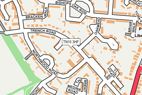 TN10 3HF map - OS OpenMap – Local (Ordnance Survey)