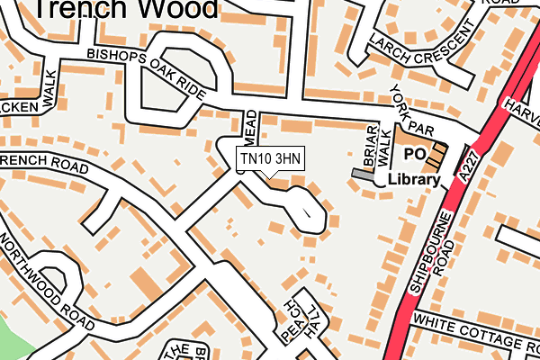 TN10 3HN map - OS OpenMap – Local (Ordnance Survey)