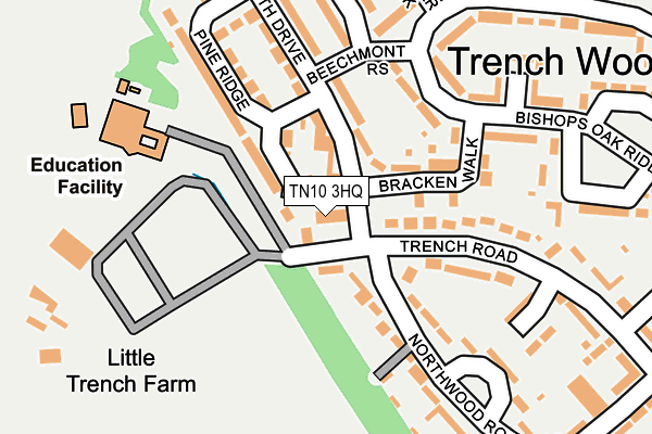 TN10 3HQ map - OS OpenMap – Local (Ordnance Survey)