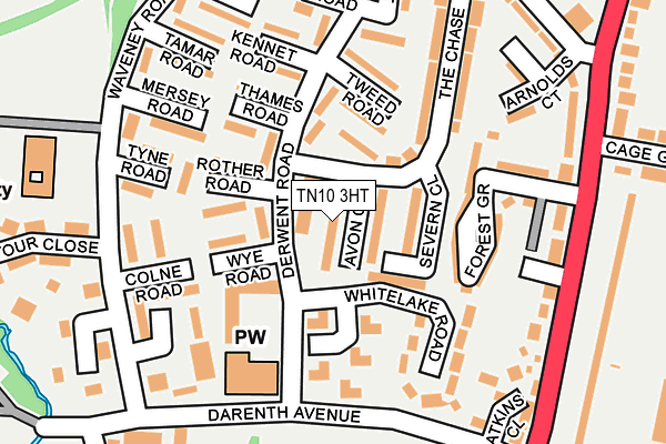 TN10 3HT map - OS OpenMap – Local (Ordnance Survey)