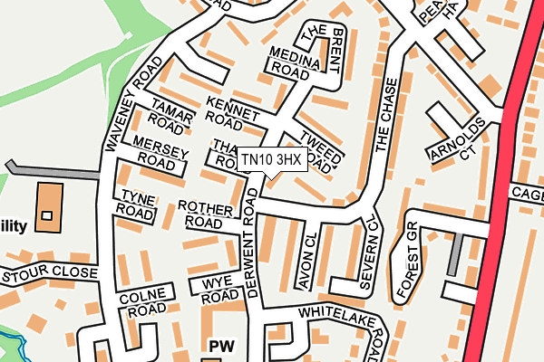 TN10 3HX map - OS OpenMap – Local (Ordnance Survey)