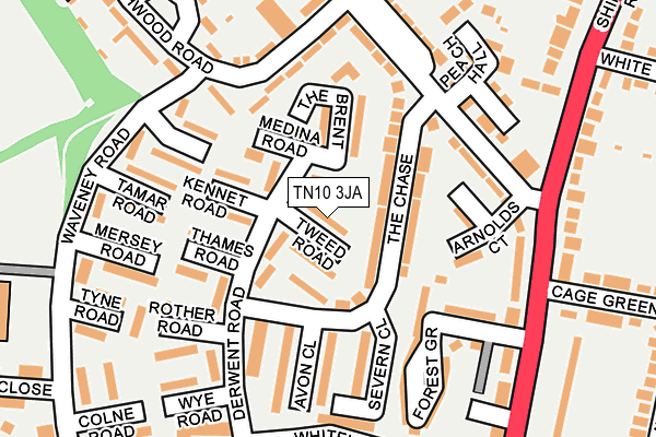 TN10 3JA map - OS OpenMap – Local (Ordnance Survey)