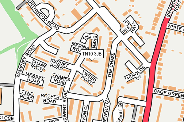 TN10 3JB map - OS OpenMap – Local (Ordnance Survey)