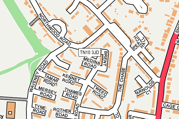 TN10 3JD map - OS OpenMap – Local (Ordnance Survey)