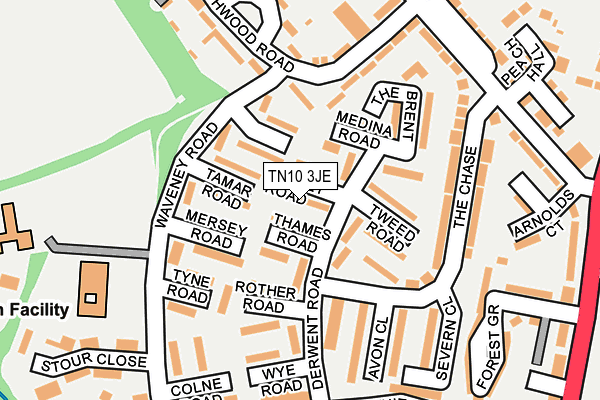 TN10 3JE map - OS OpenMap – Local (Ordnance Survey)