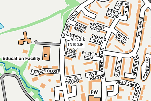 TN10 3JP map - OS OpenMap – Local (Ordnance Survey)