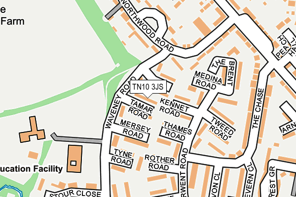 TN10 3JS map - OS OpenMap – Local (Ordnance Survey)