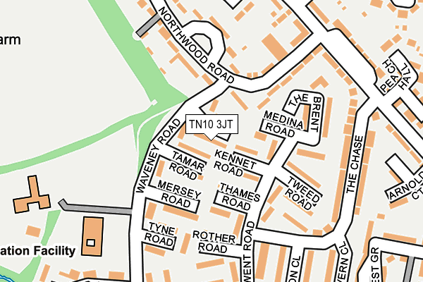 TN10 3JT map - OS OpenMap – Local (Ordnance Survey)