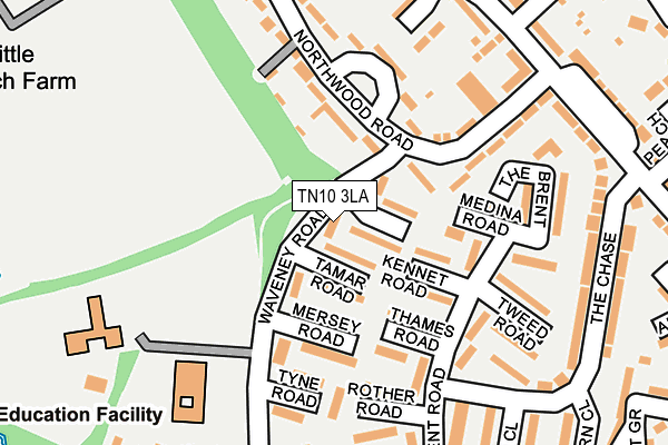 TN10 3LA map - OS OpenMap – Local (Ordnance Survey)