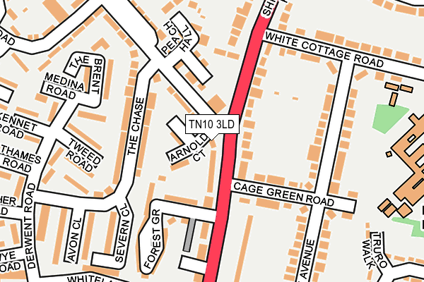 TN10 3LD map - OS OpenMap – Local (Ordnance Survey)