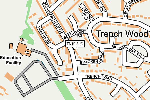 TN10 3LG map - OS OpenMap – Local (Ordnance Survey)