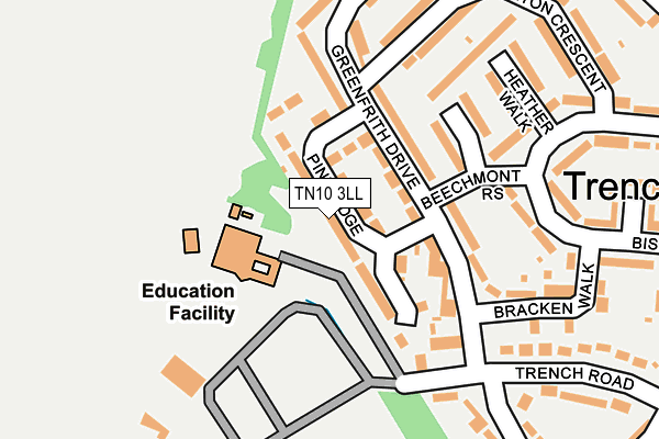 TN10 3LL map - OS OpenMap – Local (Ordnance Survey)