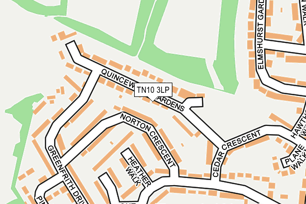 TN10 3LP map - OS OpenMap – Local (Ordnance Survey)
