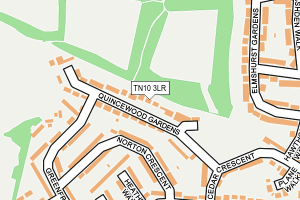 TN10 3LR map - OS OpenMap – Local (Ordnance Survey)