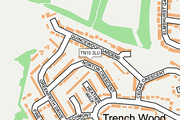 TN10 3LU map - OS OpenMap – Local (Ordnance Survey)