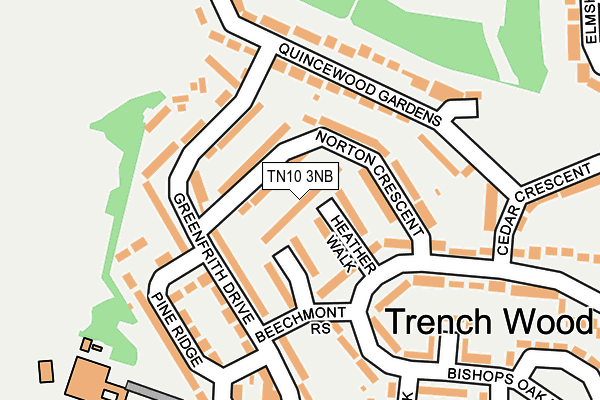 TN10 3NB map - OS OpenMap – Local (Ordnance Survey)