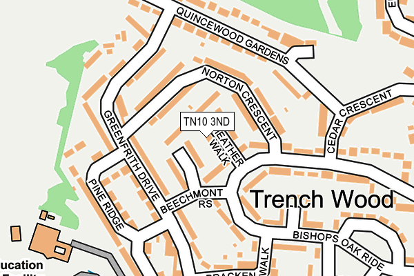 TN10 3ND map - OS OpenMap – Local (Ordnance Survey)