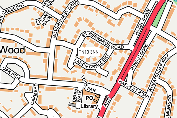 TN10 3NN map - OS OpenMap – Local (Ordnance Survey)