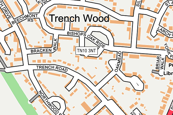 TN10 3NT map - OS OpenMap – Local (Ordnance Survey)