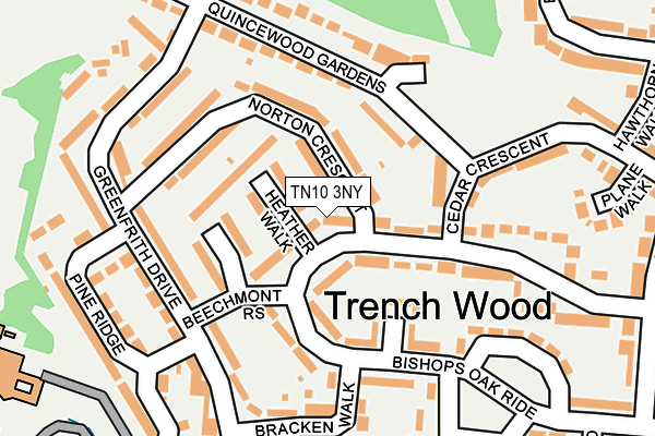 TN10 3NY map - OS OpenMap – Local (Ordnance Survey)