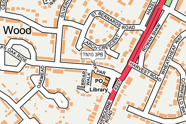 TN10 3PB map - OS OpenMap – Local (Ordnance Survey)