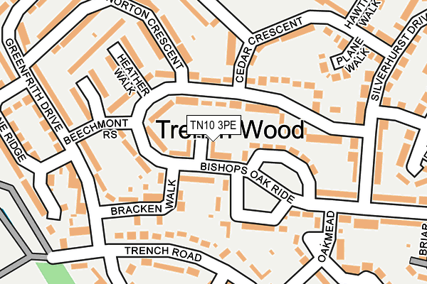 TN10 3PE map - OS OpenMap – Local (Ordnance Survey)