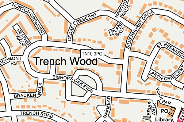 TN10 3PG map - OS OpenMap – Local (Ordnance Survey)