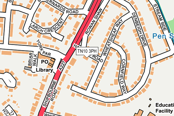 TN10 3PH map - OS OpenMap – Local (Ordnance Survey)