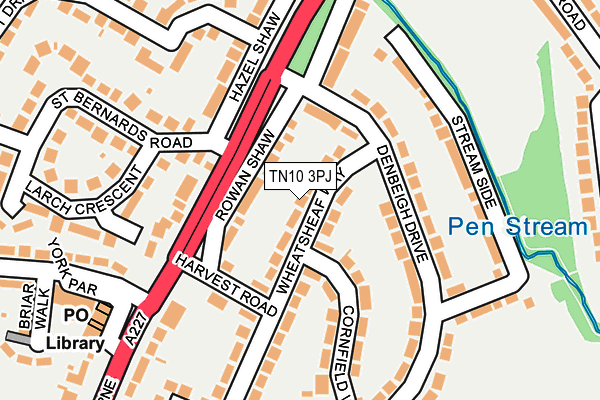 TN10 3PJ map - OS OpenMap – Local (Ordnance Survey)