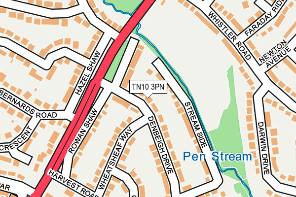 TN10 3PN map - OS OpenMap – Local (Ordnance Survey)