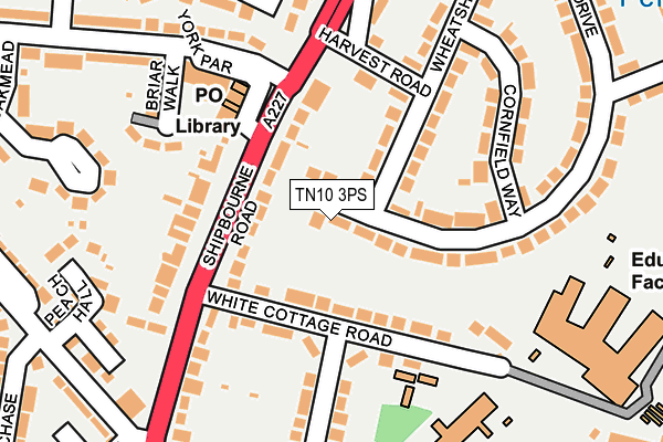 TN10 3PS map - OS OpenMap – Local (Ordnance Survey)