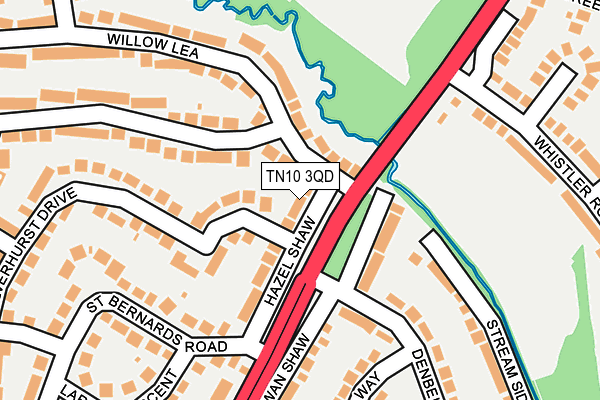 TN10 3QD map - OS OpenMap – Local (Ordnance Survey)