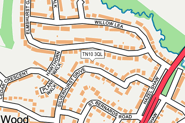 TN10 3QL map - OS OpenMap – Local (Ordnance Survey)