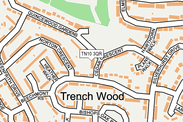 TN10 3QR map - OS OpenMap – Local (Ordnance Survey)