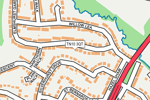 TN10 3QT map - OS OpenMap – Local (Ordnance Survey)