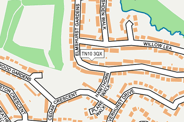 TN10 3QX map - OS OpenMap – Local (Ordnance Survey)