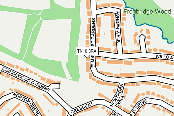 TN10 3RA map - OS OpenMap – Local (Ordnance Survey)