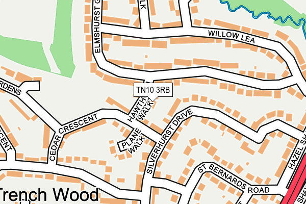 TN10 3RB map - OS OpenMap – Local (Ordnance Survey)