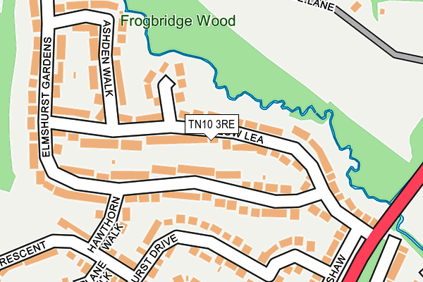 TN10 3RE map - OS OpenMap – Local (Ordnance Survey)