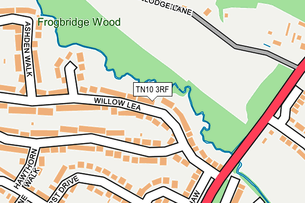 TN10 3RF map - OS OpenMap – Local (Ordnance Survey)