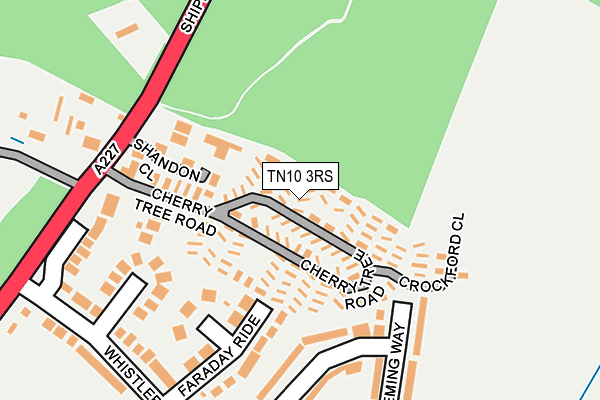 TN10 3RS map - OS OpenMap – Local (Ordnance Survey)