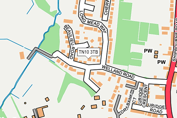 TN10 3TB map - OS OpenMap – Local (Ordnance Survey)