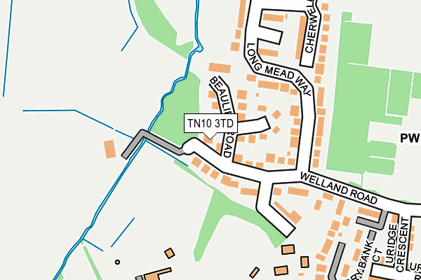 TN10 3TD map - OS OpenMap – Local (Ordnance Survey)