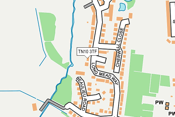 TN10 3TF map - OS OpenMap – Local (Ordnance Survey)